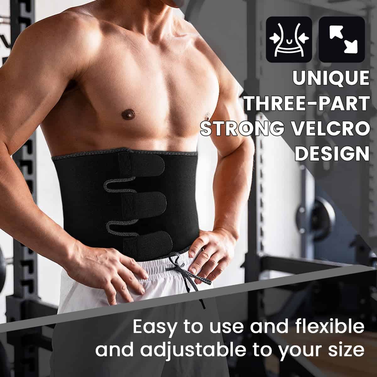 RIYA Cinturón de Sudor para Cintura para Mujeres y Hombres - Imagen 5