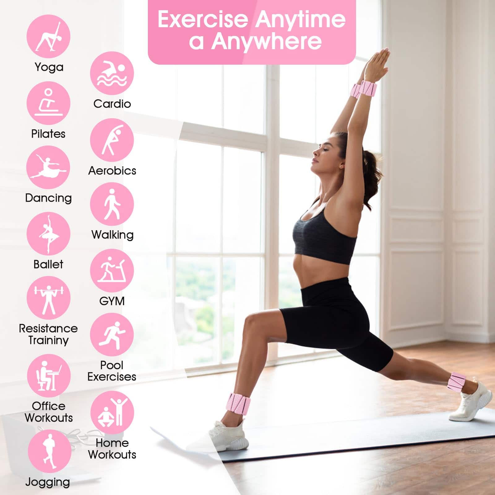 Pulseras Pesas para Muñeca, Conjunto de 2 Brazaletes - Imagen 6