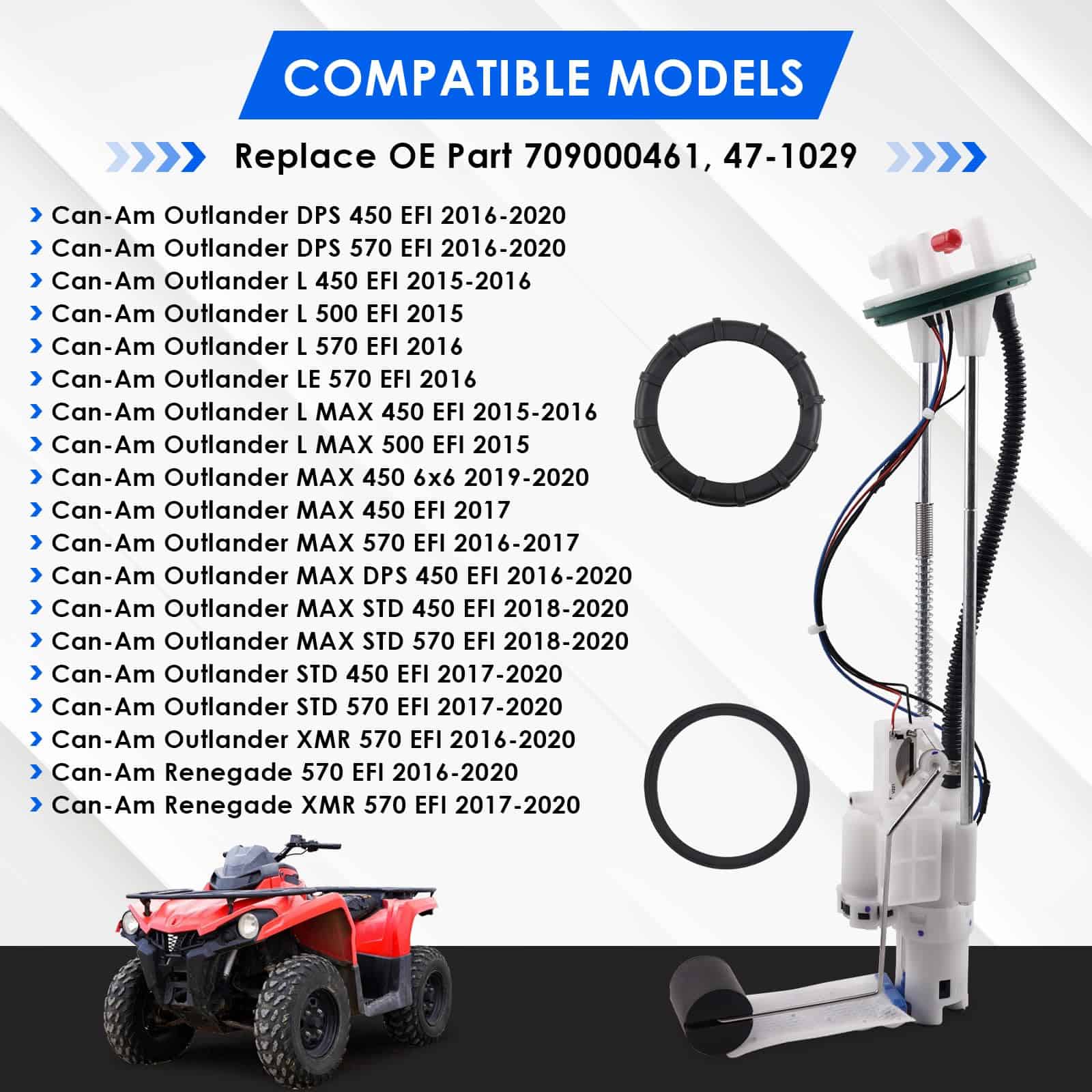 Bomba de Combustible 709000461 para Can-Am Outlander DPS - Imagen 3