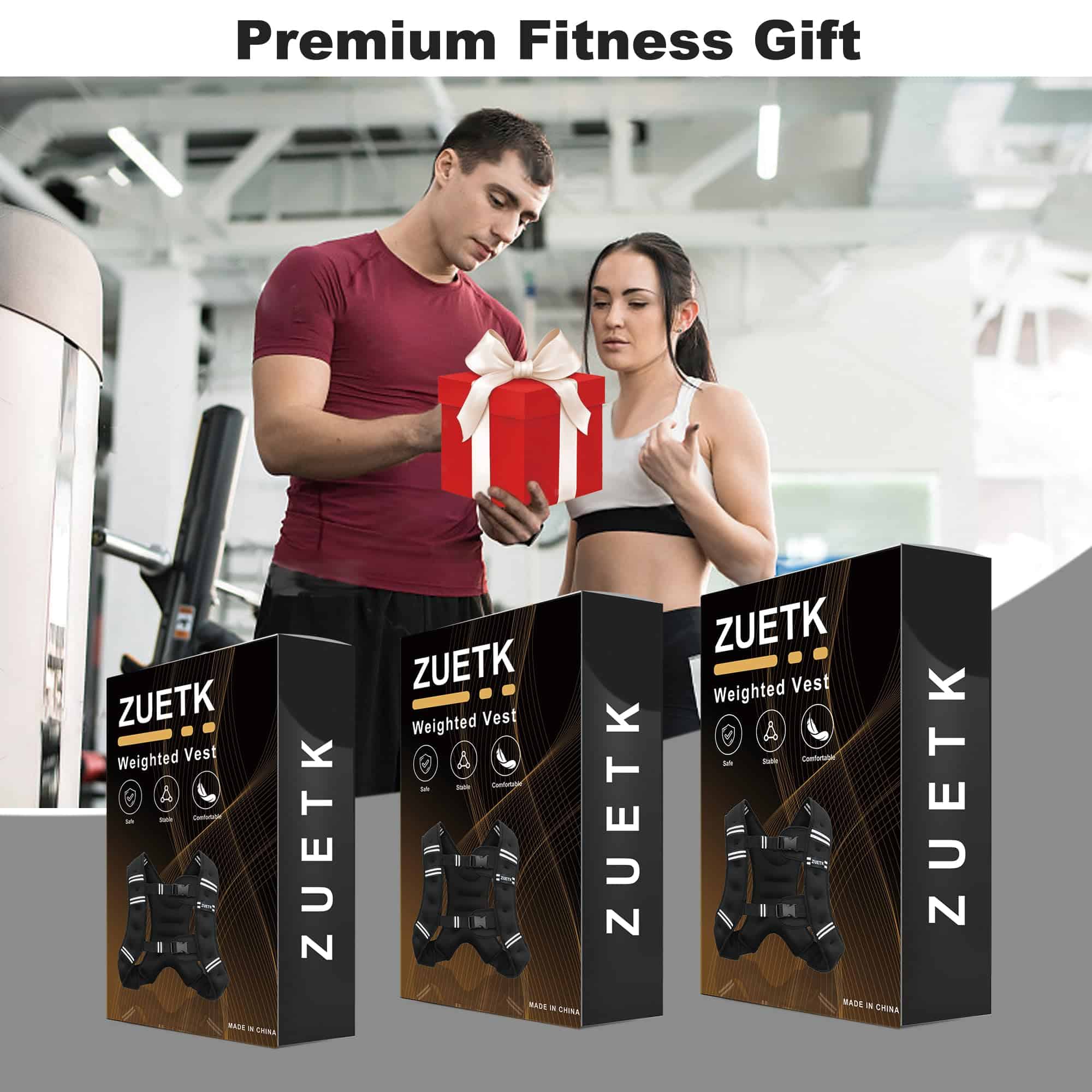 Chaleco con Peso ZUETK, -Rosa con Bolsa, Sin Bolsillo de Mal - Imagen 6