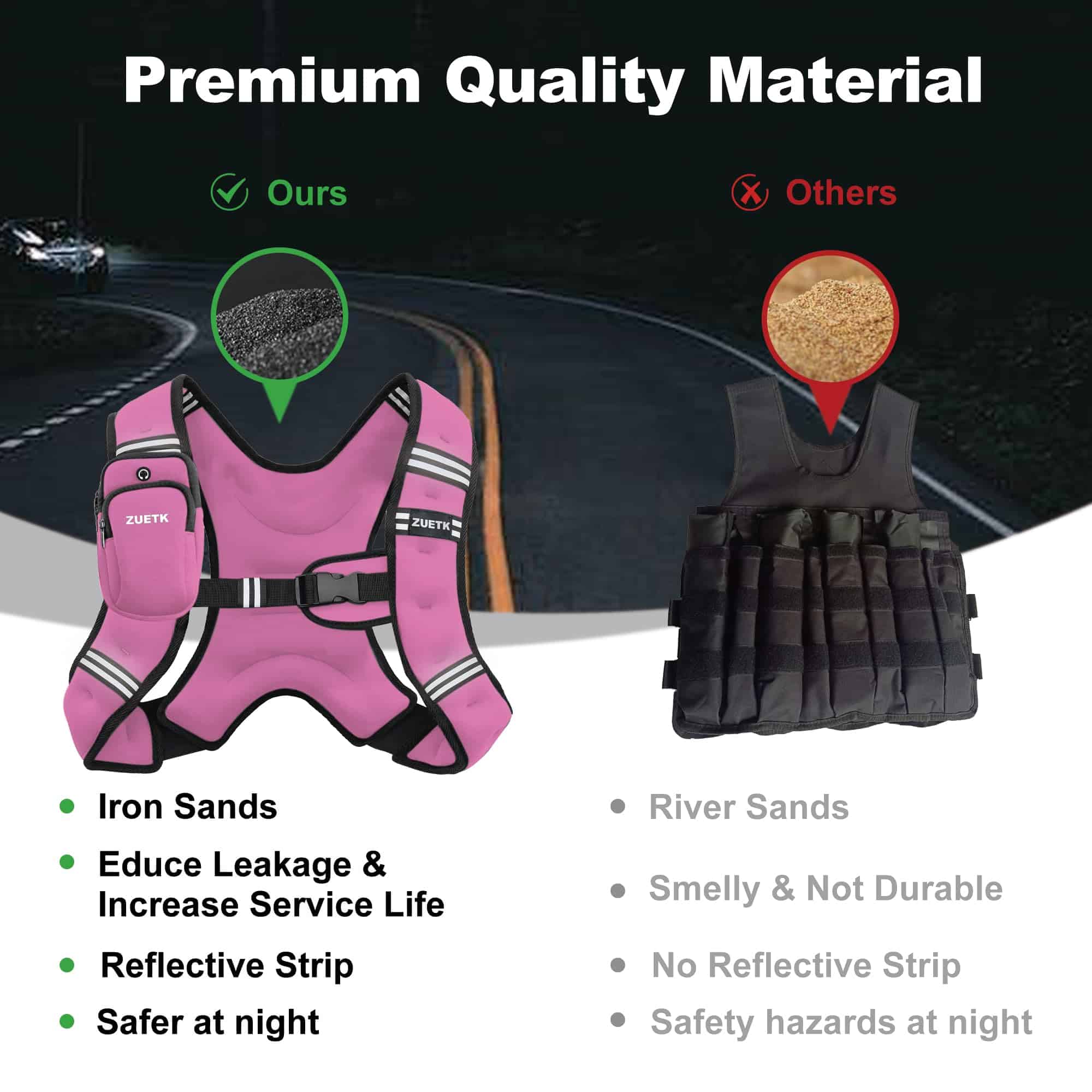 Chaleco con peso ZUETK, Chaleco con peso de - Imagen 5