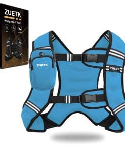 Chaleco con Peso ZUETK, -Azul con Bolsa, Sin Bolsillo de Mal