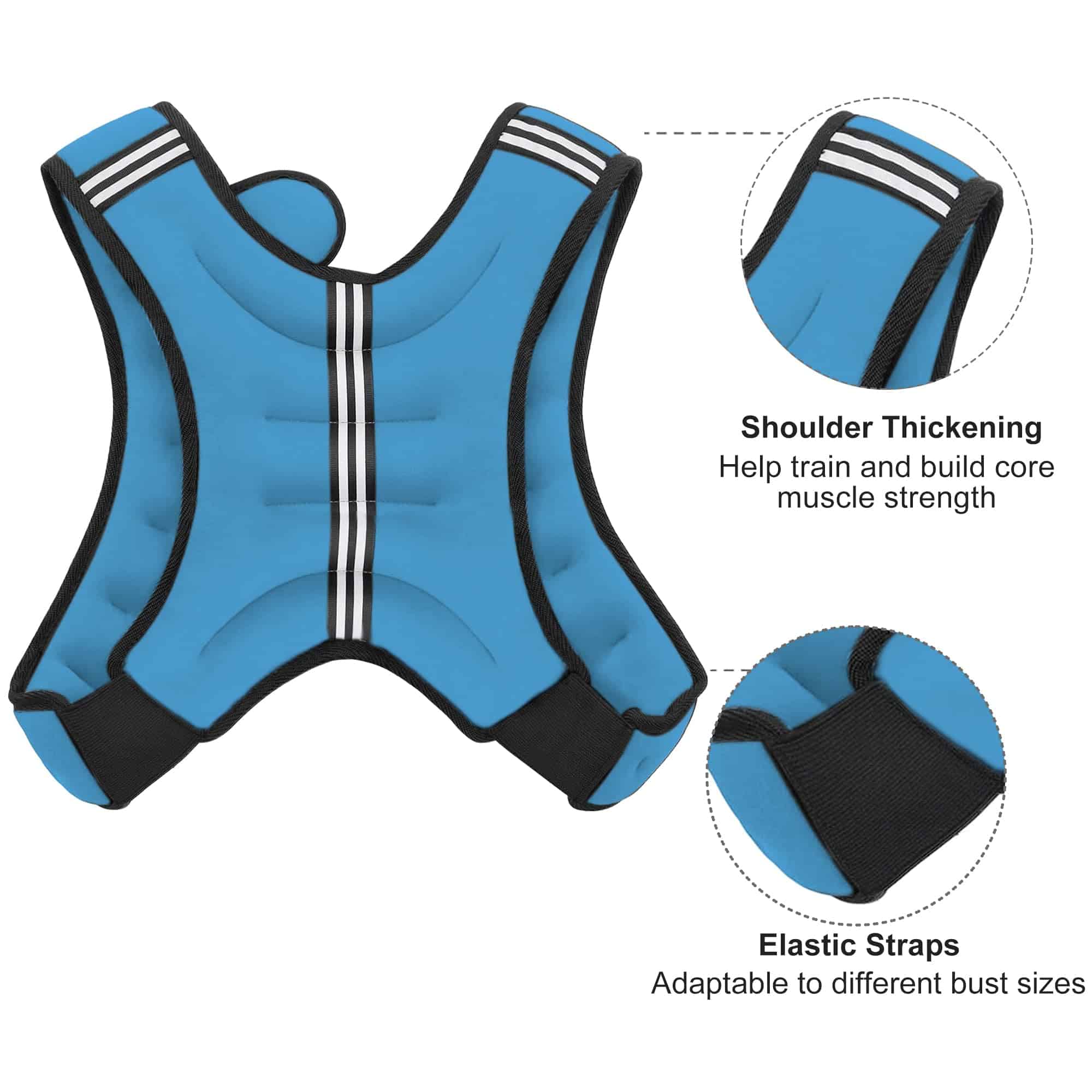 Chaleco con Peso ZUETK, Chaleco con Pesas de - Imagen 4