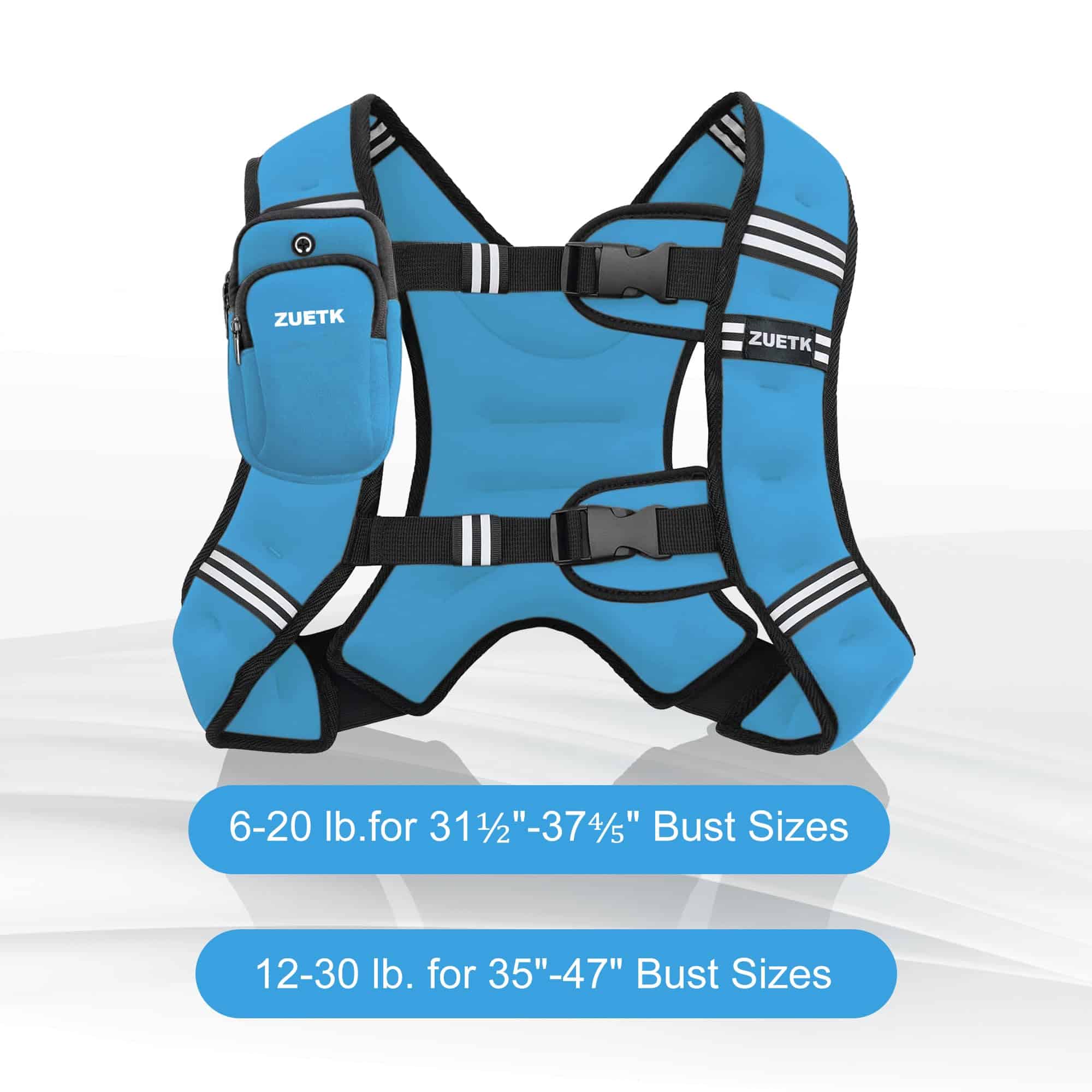 Chaleco con Peso ZUETK, Chaleco con Pesas de - Imagen 8