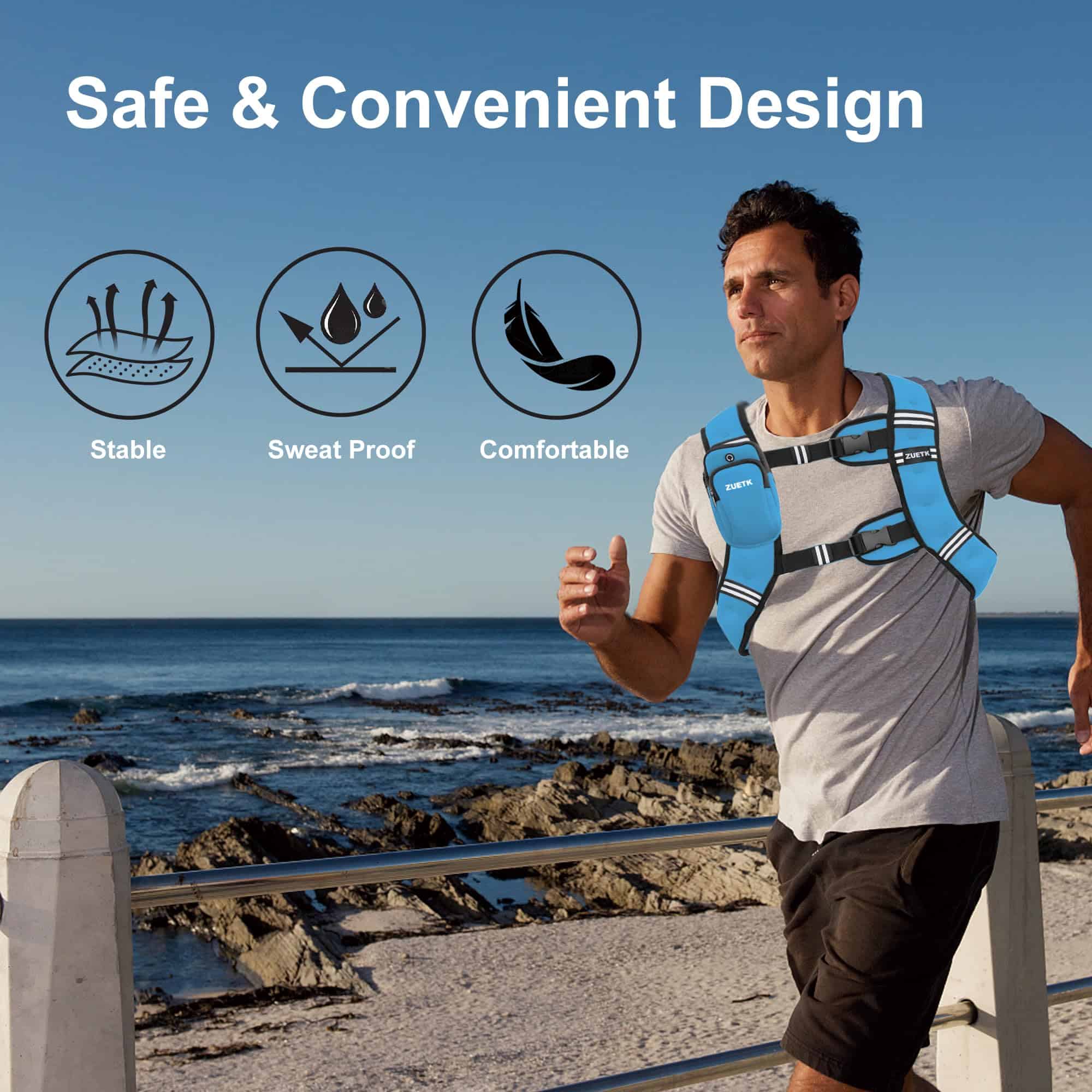 Chaleco con Peso ZUETK, Chaleco con Pesas de - Imagen 7