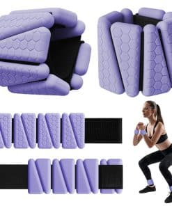 Pesas de Muñeca, Juego de 2 Pulseras Ajustables de Silicona