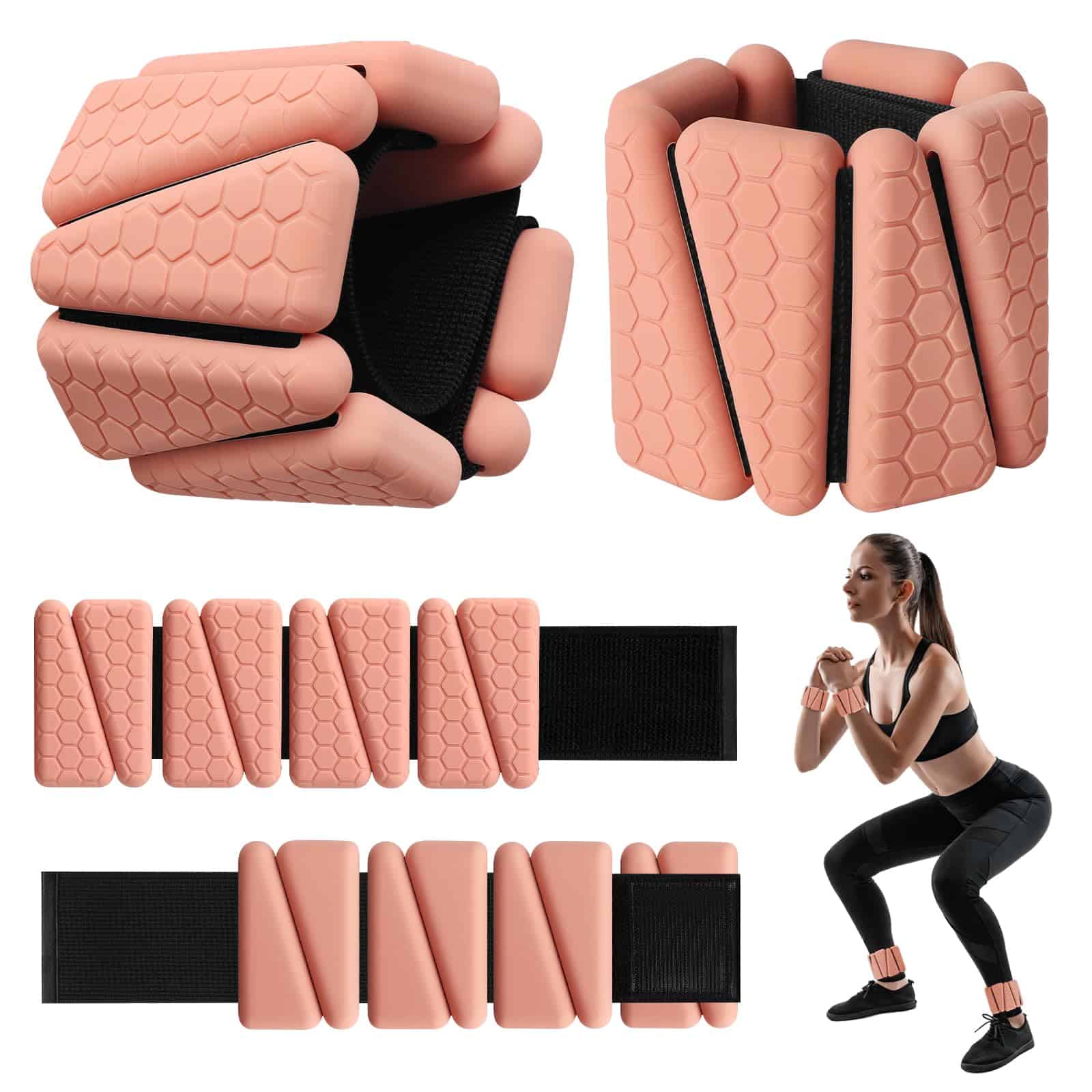 Pulseras de Peso para Muñecas, Juego de 2 Pulseras