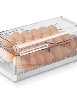 Porta huevos para refrigerador, dispensador de huevos de 2