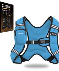 Chaleco con Peso ZUETK, -Azul con Bolsa, Sin Bolsillo de Mal
