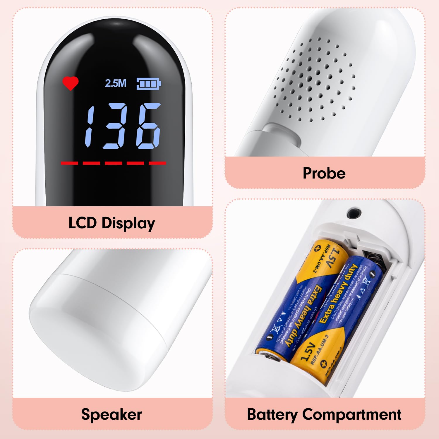 Accesorios para Monitor de Latido Cardiaco para Bebé, - Imagen 4
