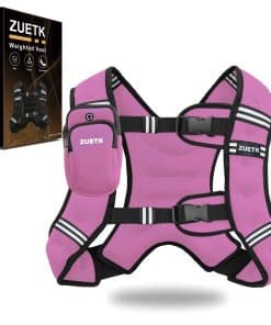 Chaleco con Peso ZUETK, -Rosa con Bolsa, Sin Bolsillo de Mal