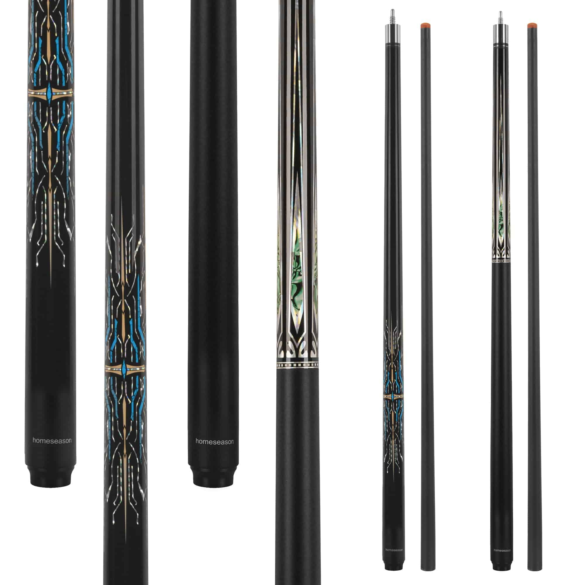 Conjunto de 2 Palos de Billar de Fibra de Vidrio de