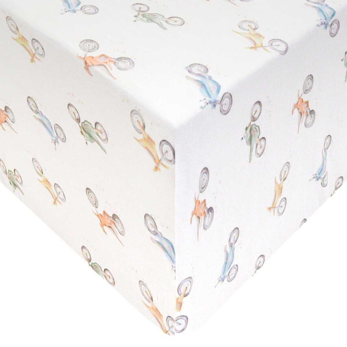 Sábana Ajustable de Punto Premium para Cuna / Sábana para