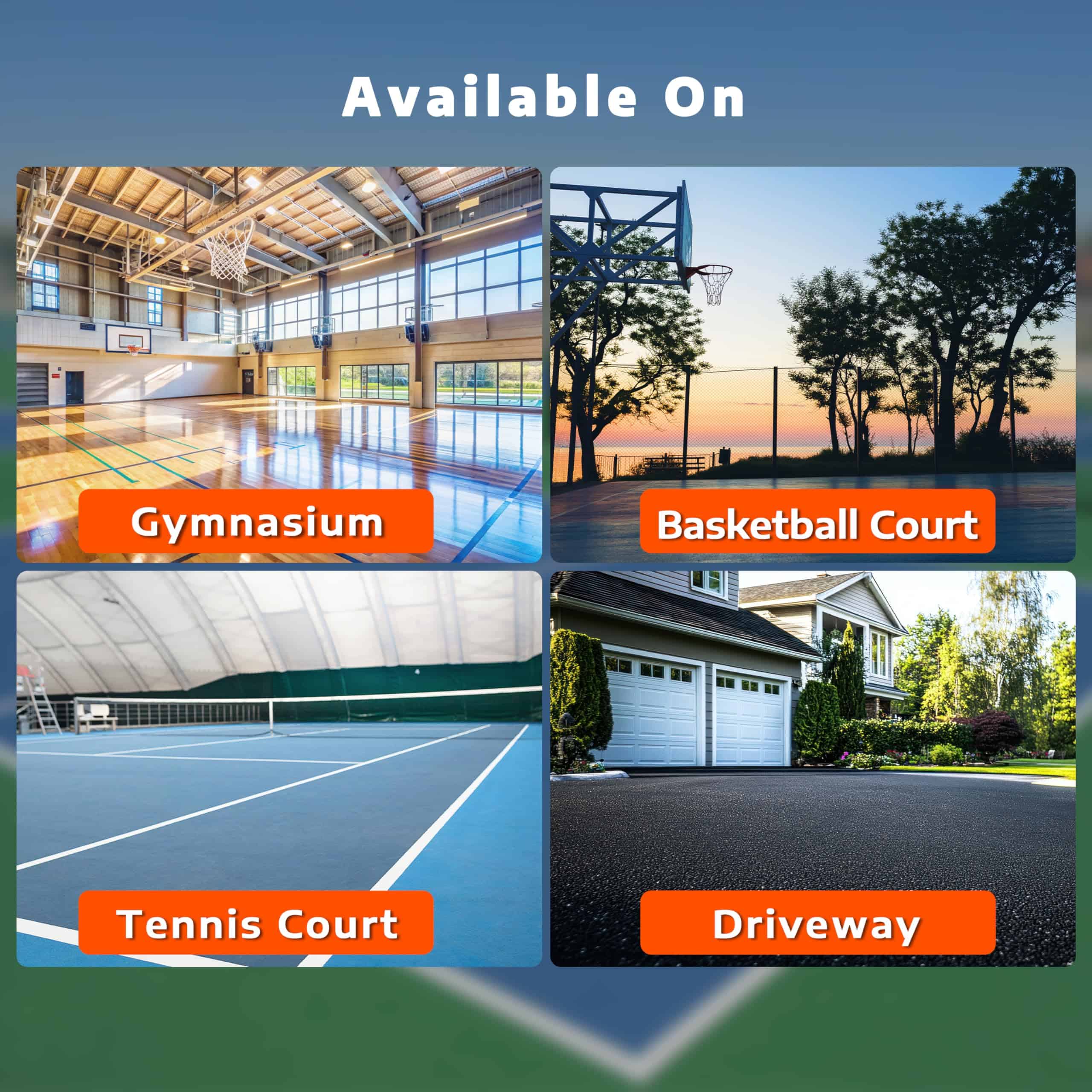 Set de Líneas de Cancha de Pickleball A11N SPORTS, Naranja - Imagen 4