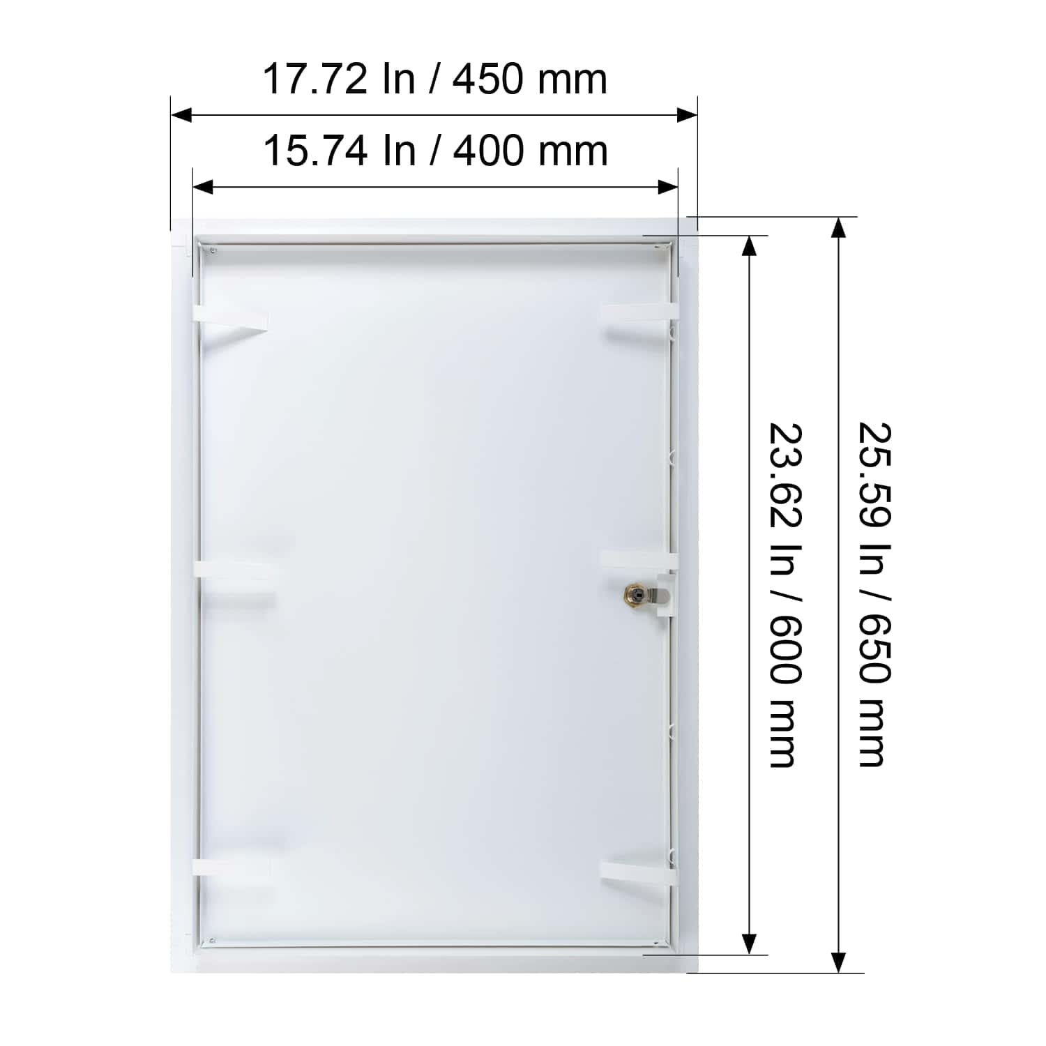 Panel de acceso metálico blanco ECOPRO VENT 16" x 24" con - Imagen 6