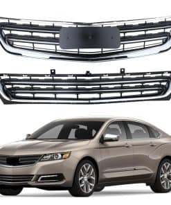 Rejilla delantera cromada AOKAILI compatible con Impala LT,