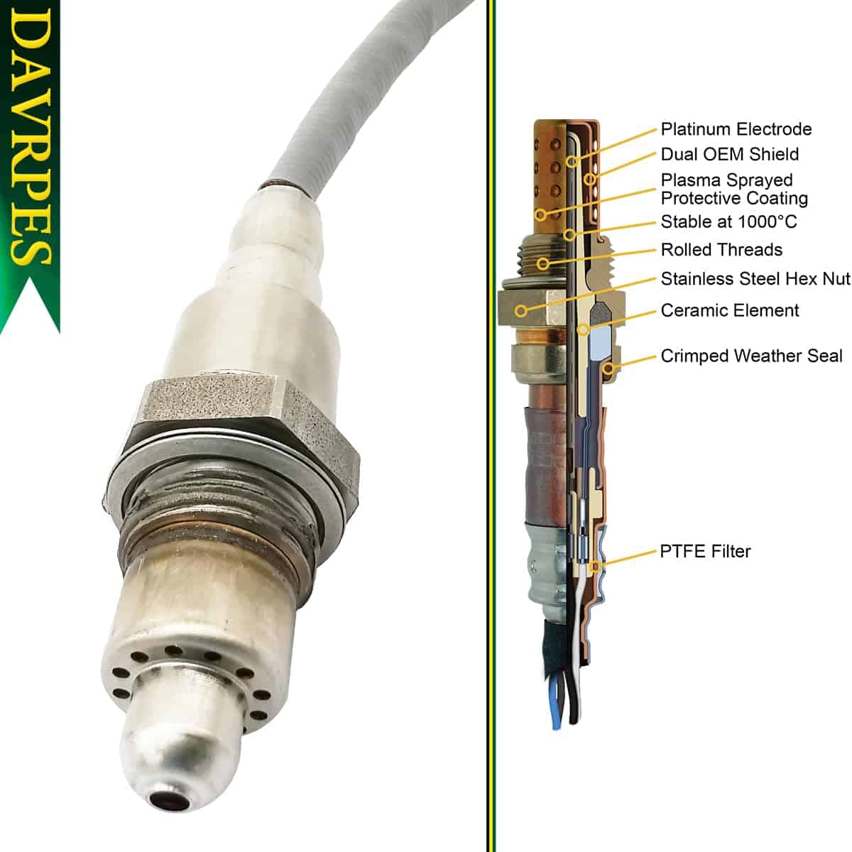 Sensor de oxígeno lambda DAVRPES FL3T-9G444-AA downstream - Imagen 5