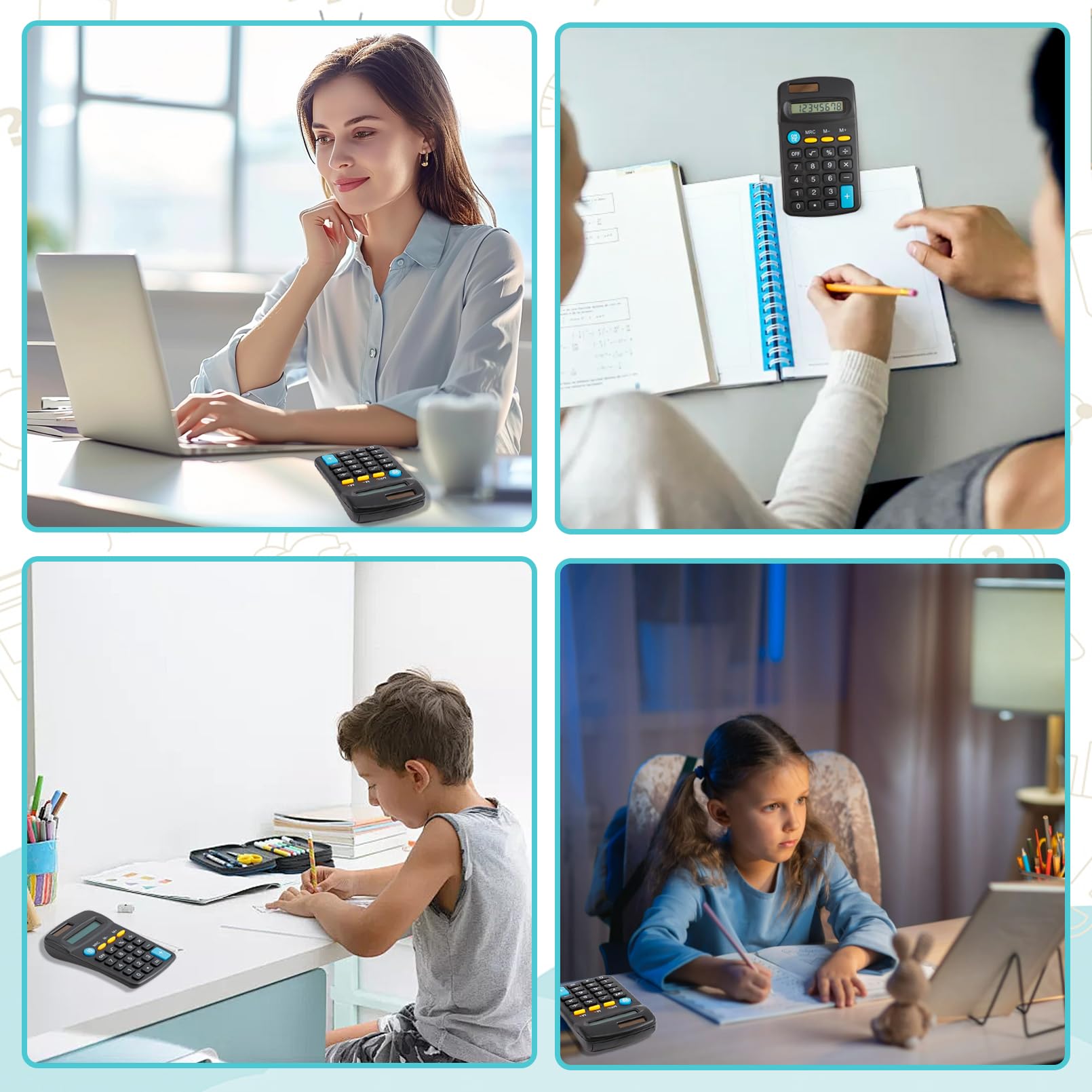 24 Piezas de Calculadoras Mini de Bolsillo Dyrfolm, - Imagen 8