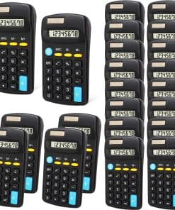 24 Piezas de Calculadoras Mini de Bolsillo Dyrfolm,