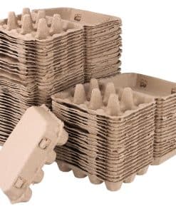 TAICHEUT 60 Pack 12 Count Quail Egg Cartons, Paper Pulp