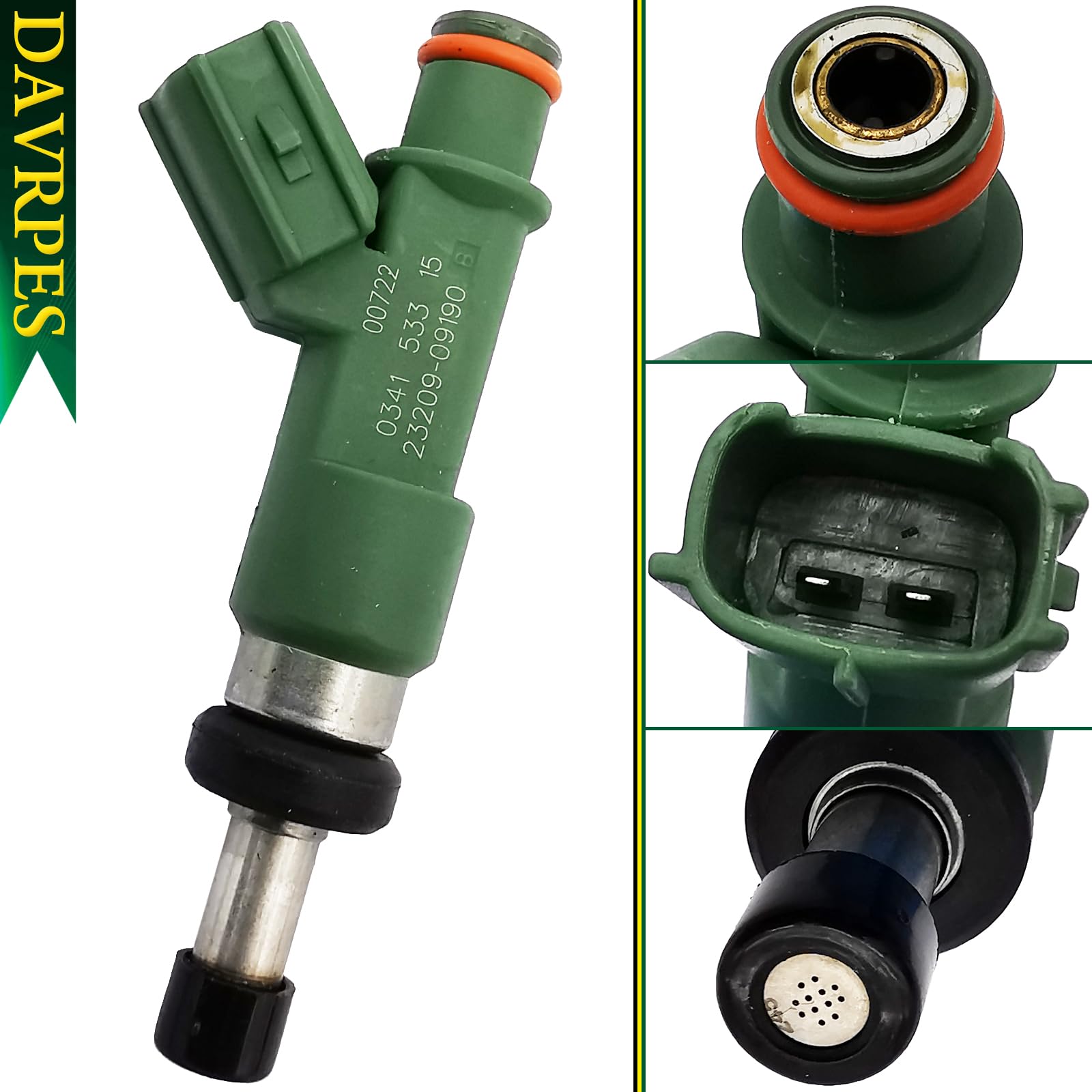 4PCS DAVRPES Inyectores de Combustible 23209-09190 Boquilla - Imagen 4