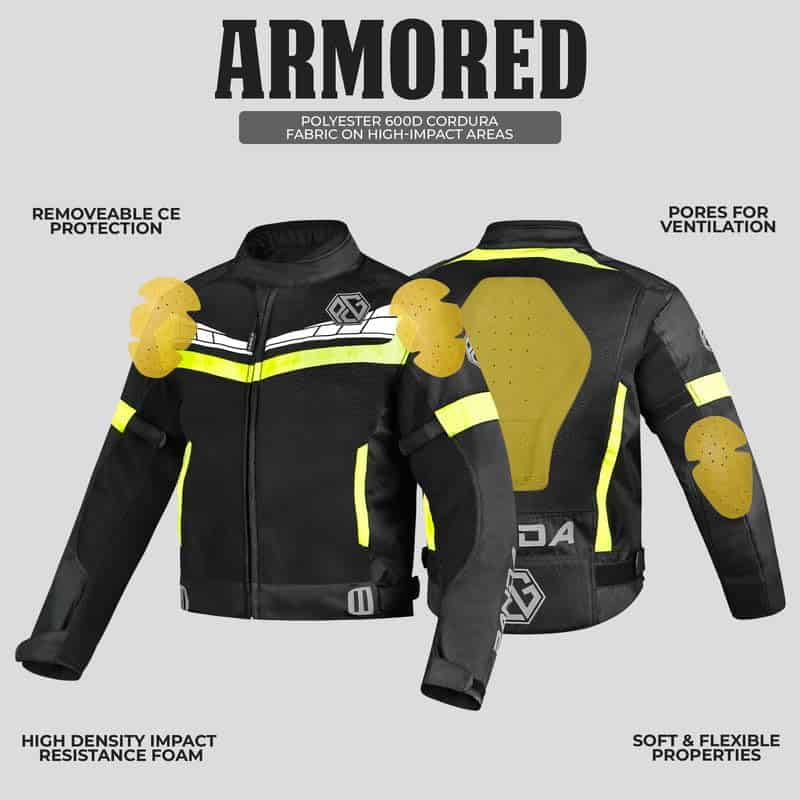 Chamarra de Motocicleta de Malla para Hombres y Mujeres - Imagen 6