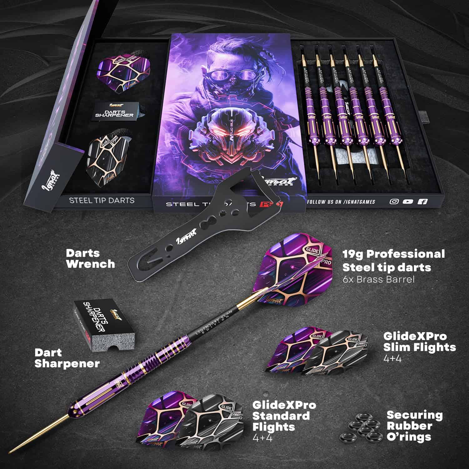 Juego de Dardos de Punta de Metal IgnatGames - Pack de 6 - Imagen 3