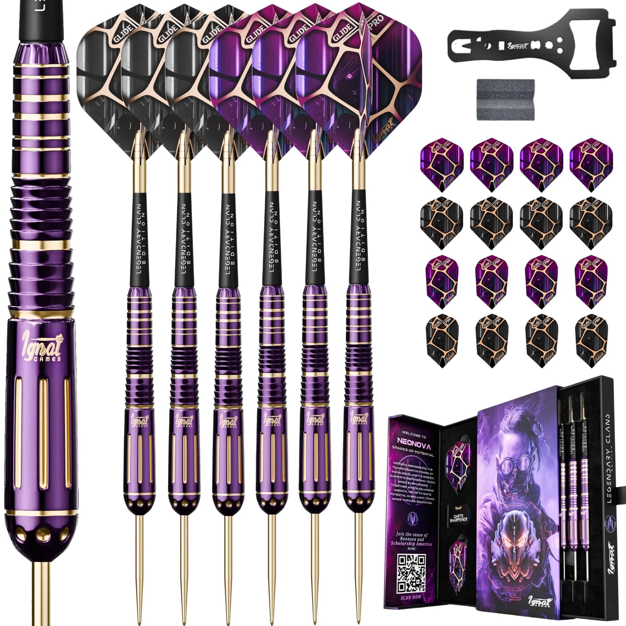 Juego de Dardos de Punta de Metal IgnatGames - Pack de 6
