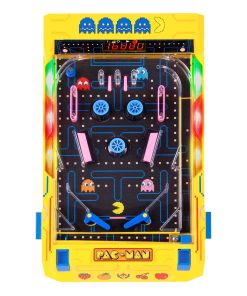 Juego de mesa de pinball electrónico con diseño de Pac-Man
