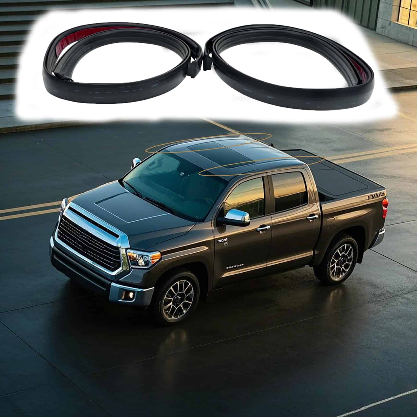 Kit de Molduras para Techo de Automóvil, Tira de Sellado de - Imagen 3