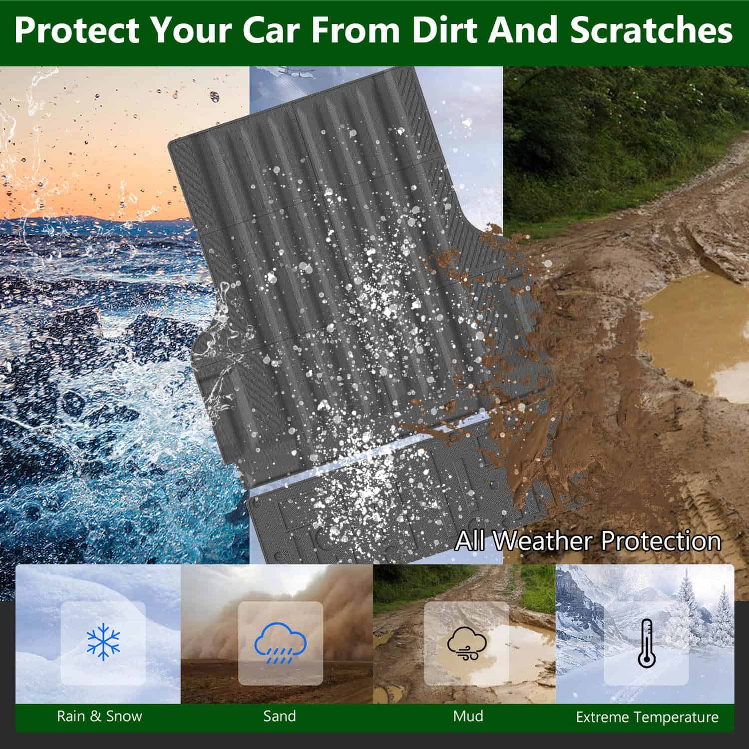 xipoqix Tapete para Camioneta y Tapete de Portón Compatible - Imagen 7