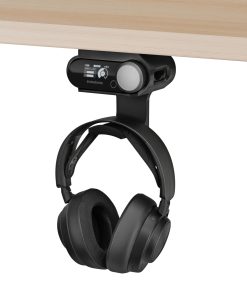 Soporte colgante de auriculares bajo el escritorio