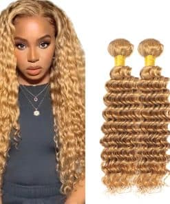 #27 Mechones de Cabello Humano Ondulado Profundo 26 28