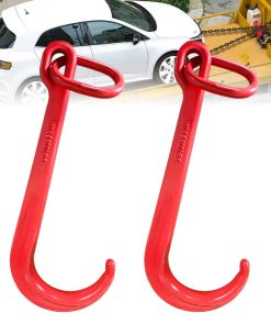 KITUYOTO Gancho en J de 15 Pulgadas con Cadena Gancho de