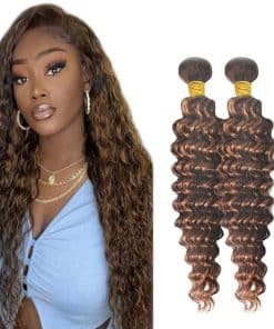 P4/30 Highlight Brown Bundles de Cabello Humano Ondas