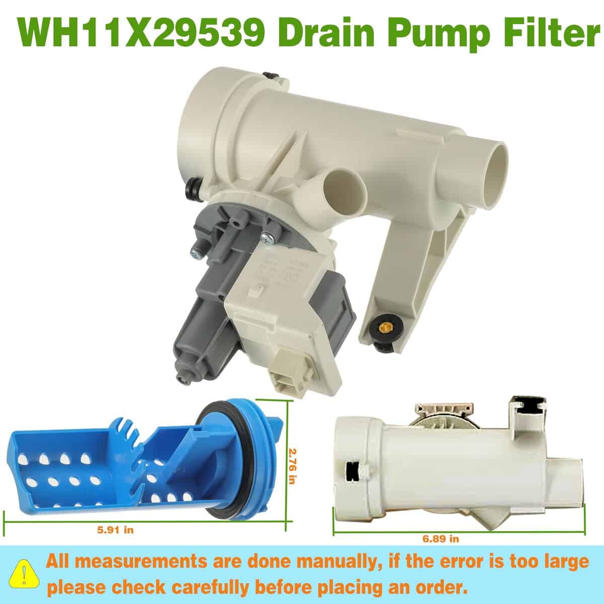(Actualizado) Bomba de Drenaje y Filtro para Lavadora - Imagen 6