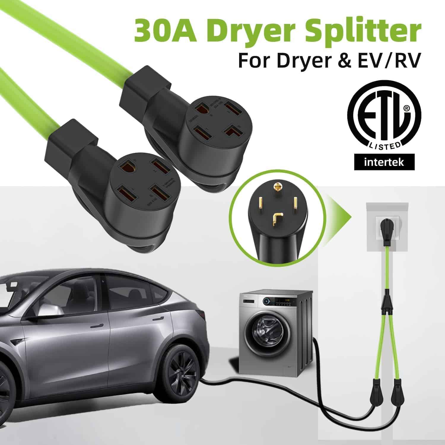 Divisor de corriente Y de 30 amperios para secadora a carga - Imagen 4