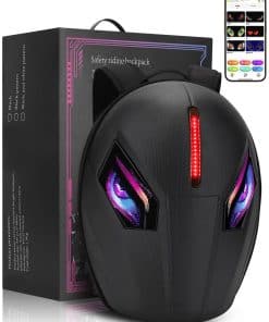 Mochila LED para Motocicletas con Pantalla Programable,