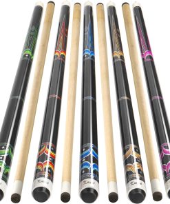 Juego de 5 Palos de Billar Kmise, 58" Palos de Billar, Palo