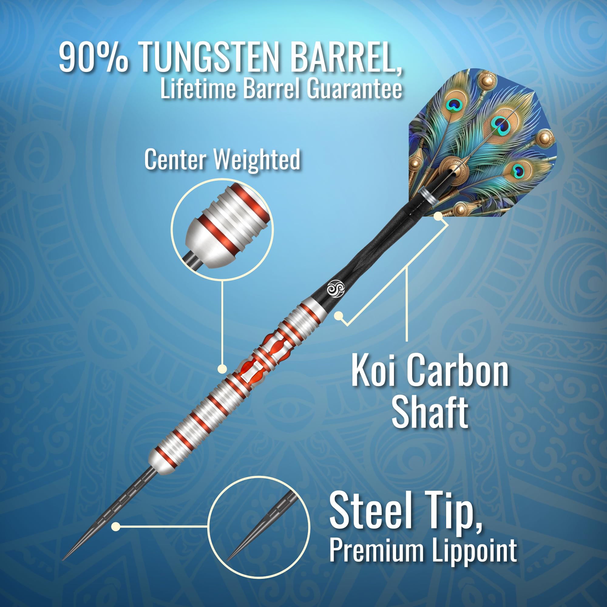 Juego de Dardos de Punta de Acero Shot! Darts, Roman Empire - Imagen 5