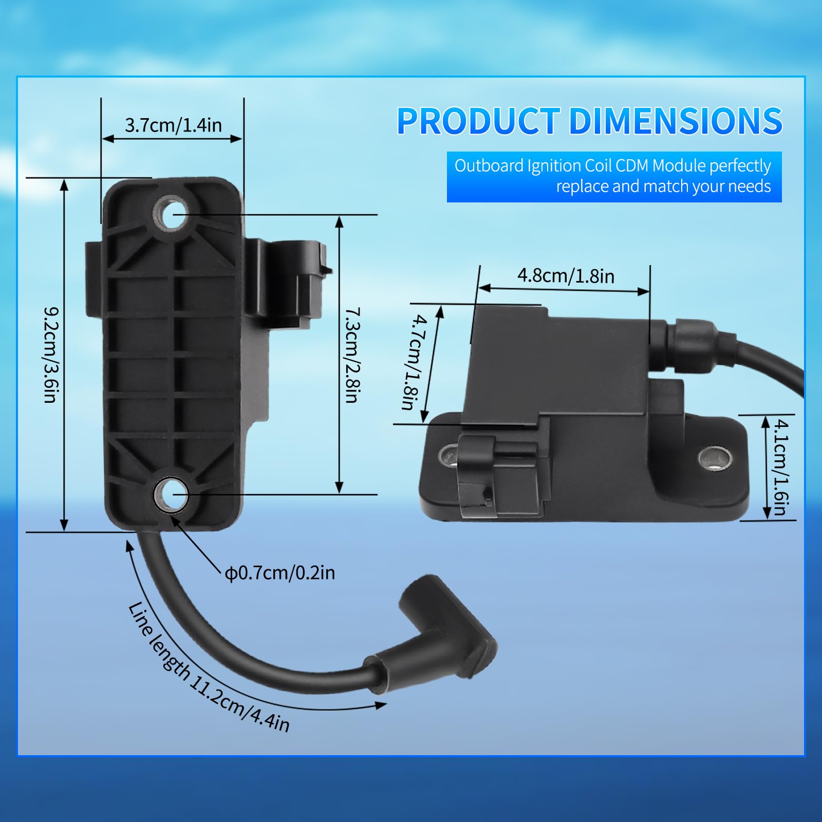 Bobina de encendido CDM para motores fuera de borda Geloo - - Imagen 4