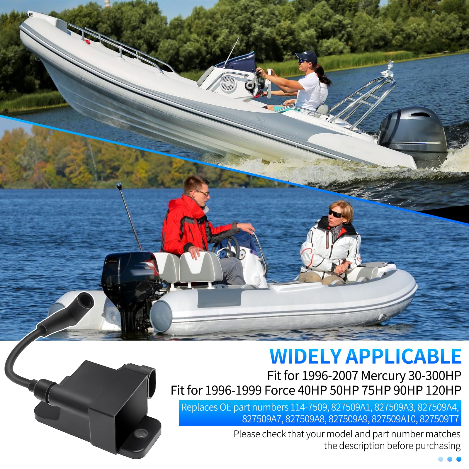 Bobina de encendido CDM para motores fuera de borda Geloo - - Imagen 3