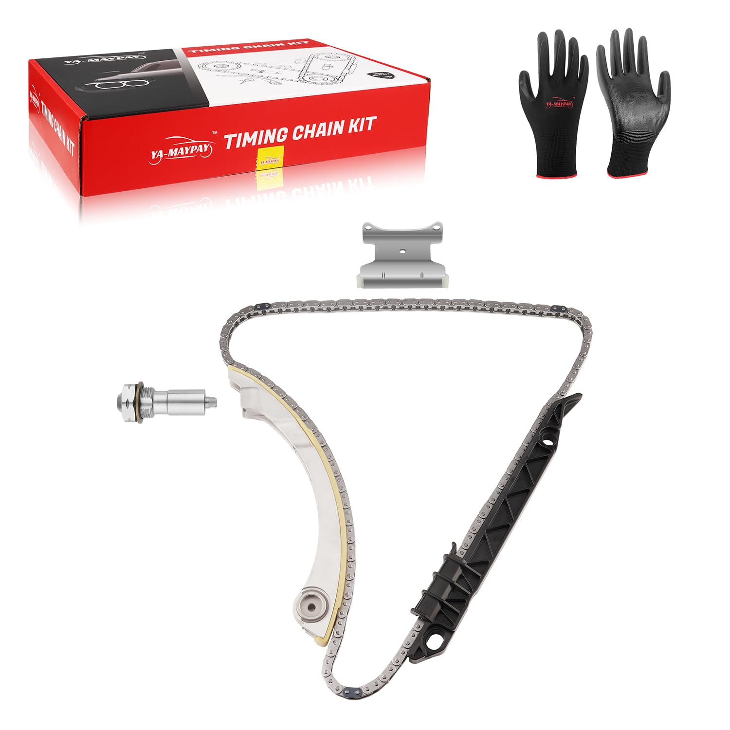 Kit de Cadena de Distribución del Motor con Guía y Tensor -