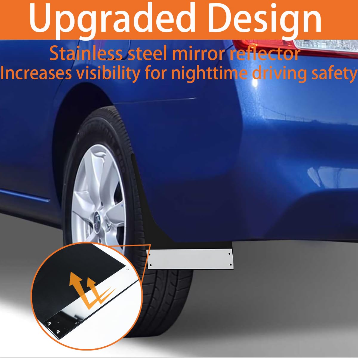 Paquete de 4 Guardabarros Universales, Negros Protectores - Imagen 7