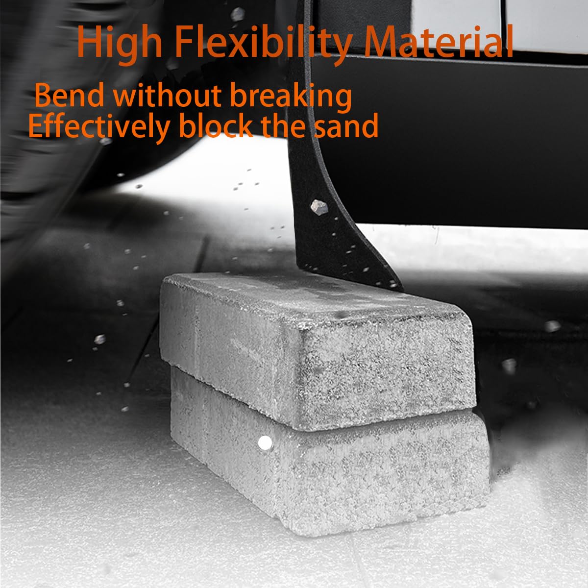 Paquete de 4 Guardabarros Universales, Negros Protectores - Imagen 3