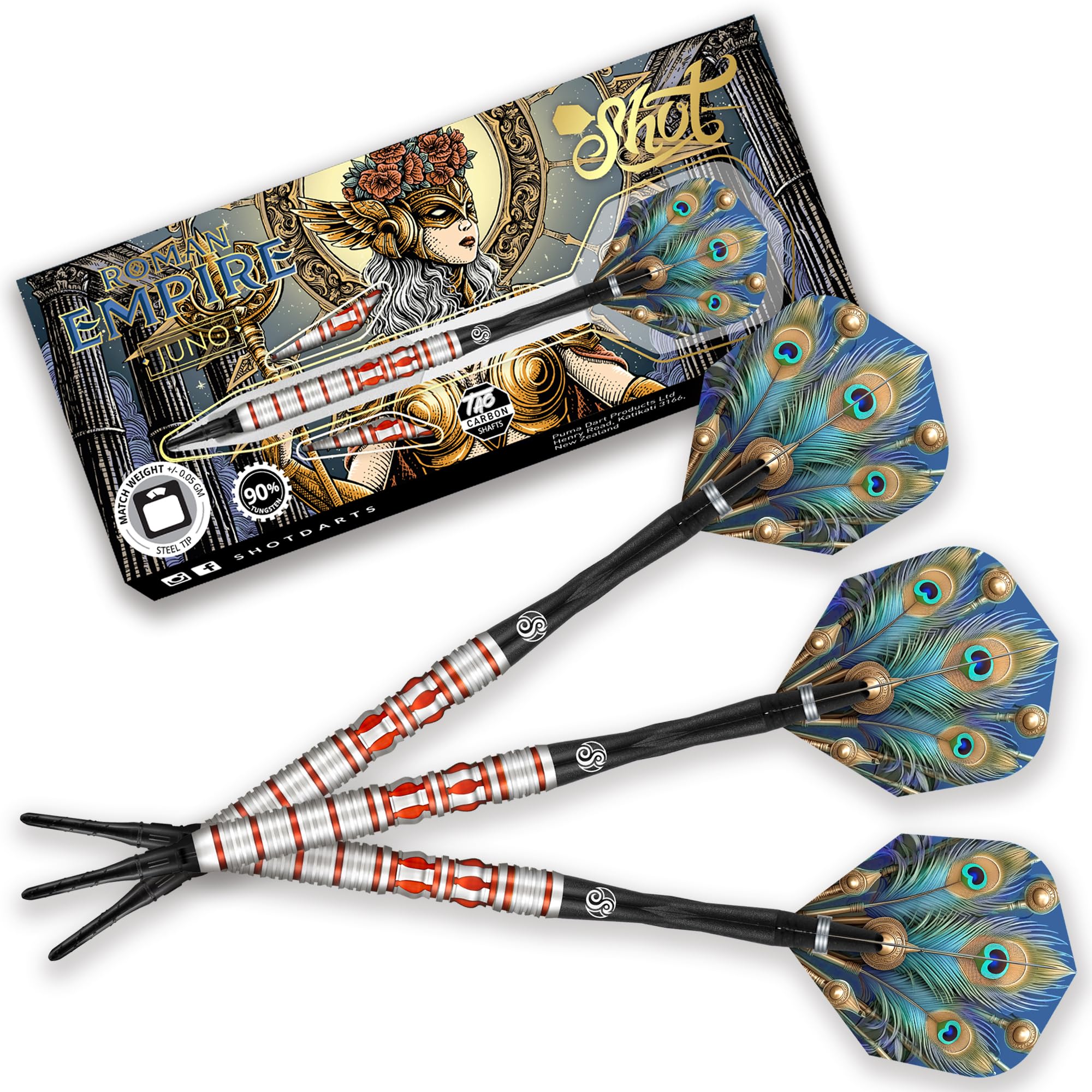 Juego de Dardos Profesionales Shot! Soft Tip, Roman Empire