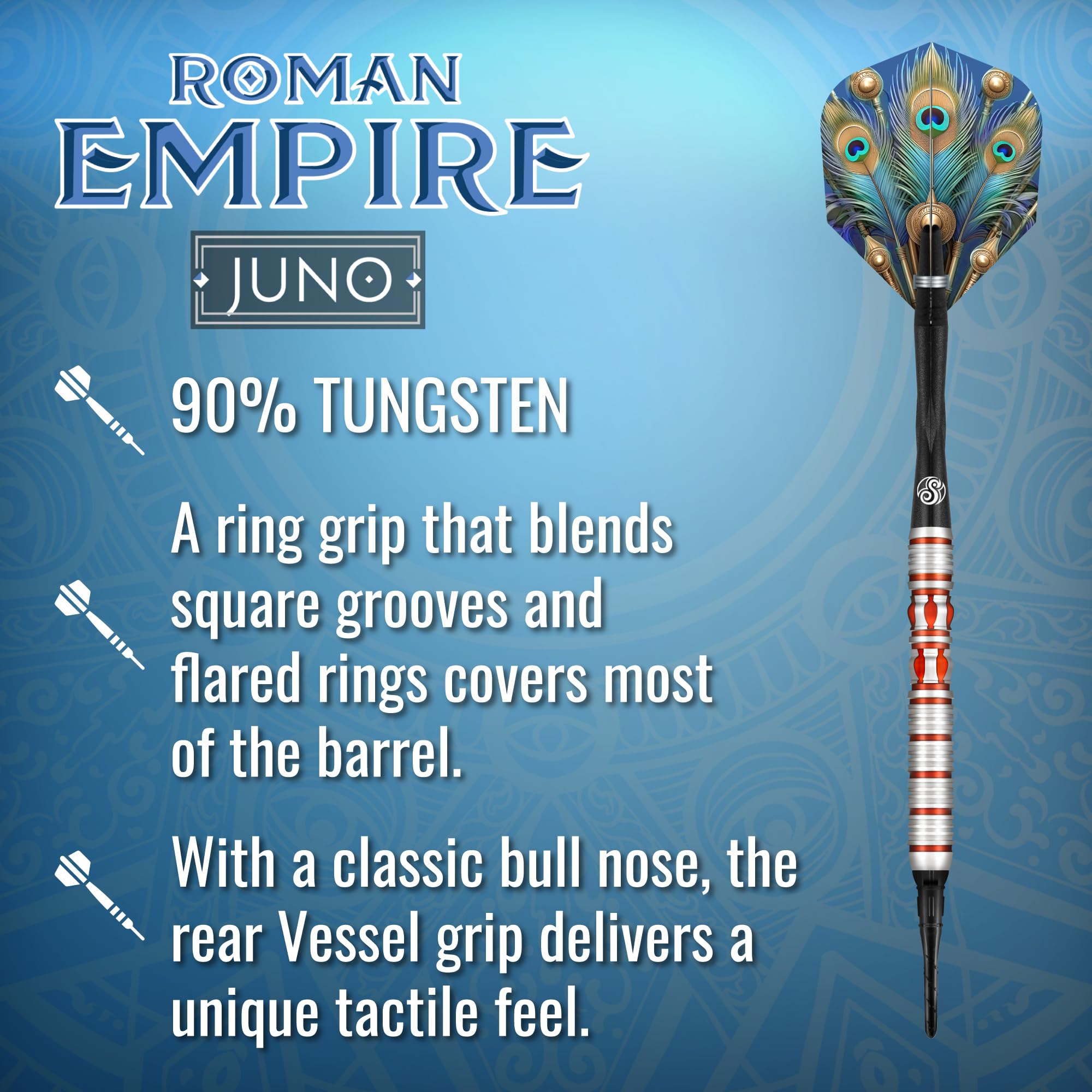 Juego de Dardos Profesionales Shot! Soft Tip, Roman Empire - Imagen 3