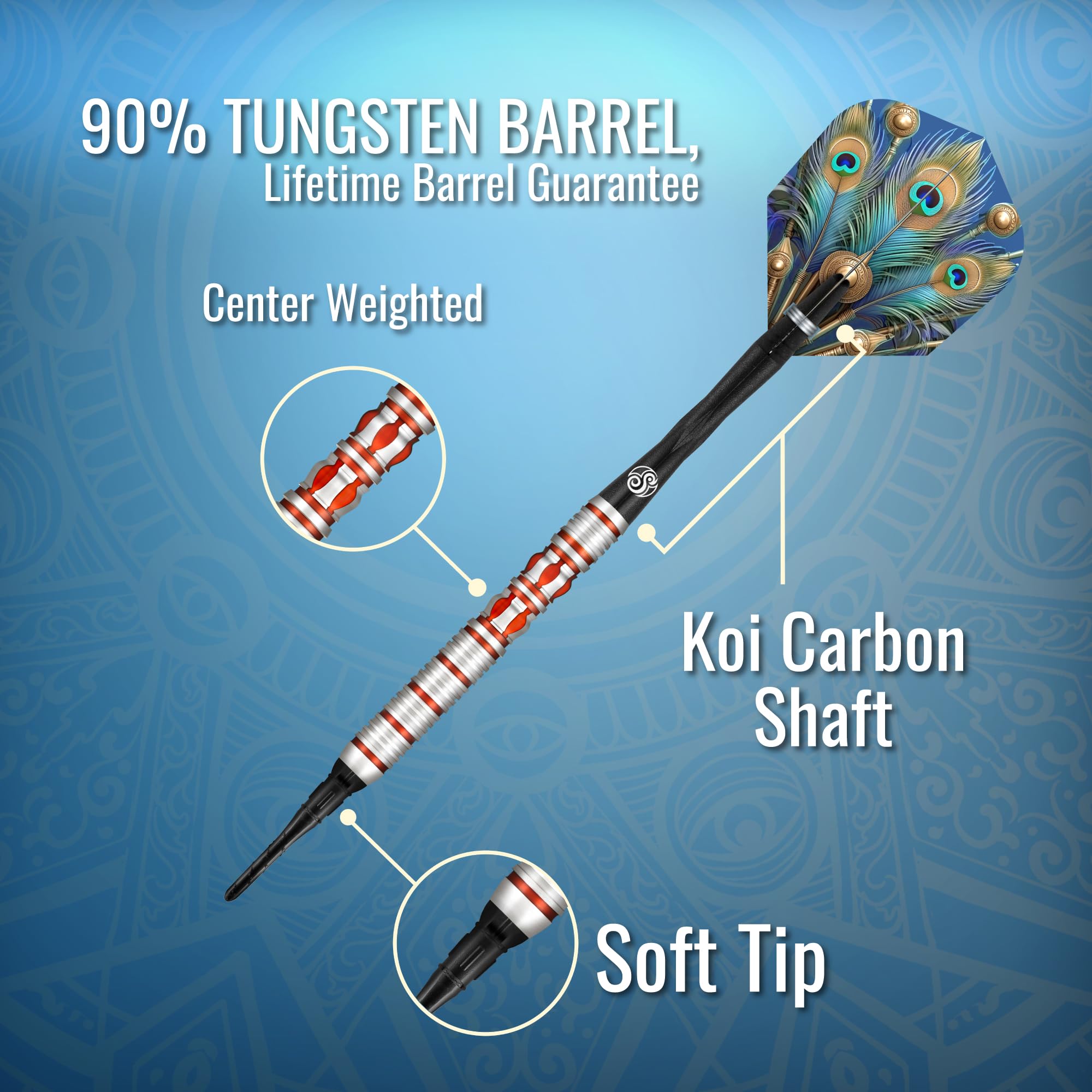 Juego de Dardos Profesionales Shot! Soft Tip, Roman Empire - Imagen 4