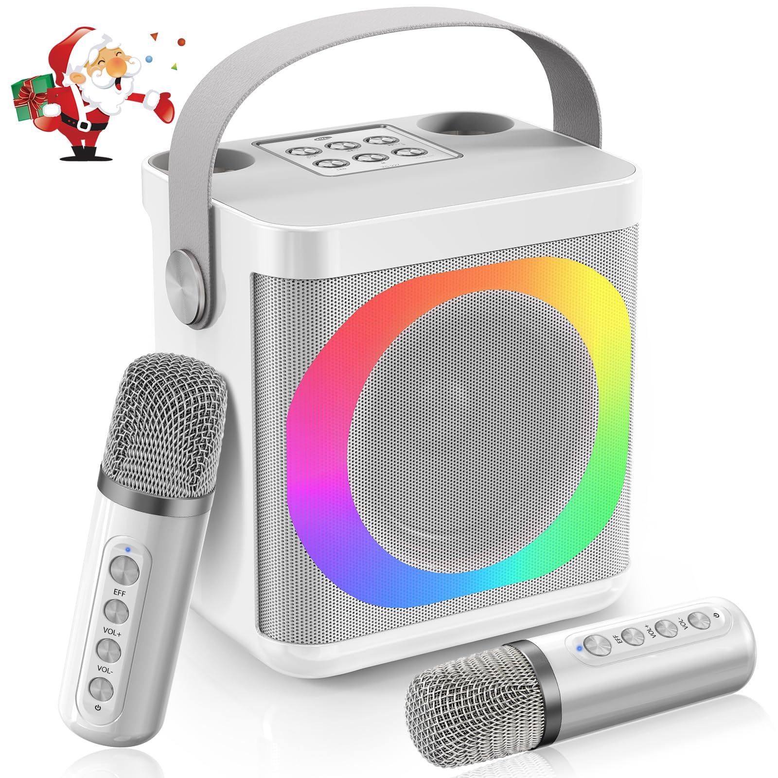 Máquina de Karaoke con 2 Micrófonos Inalámbricos para - Imagen 10