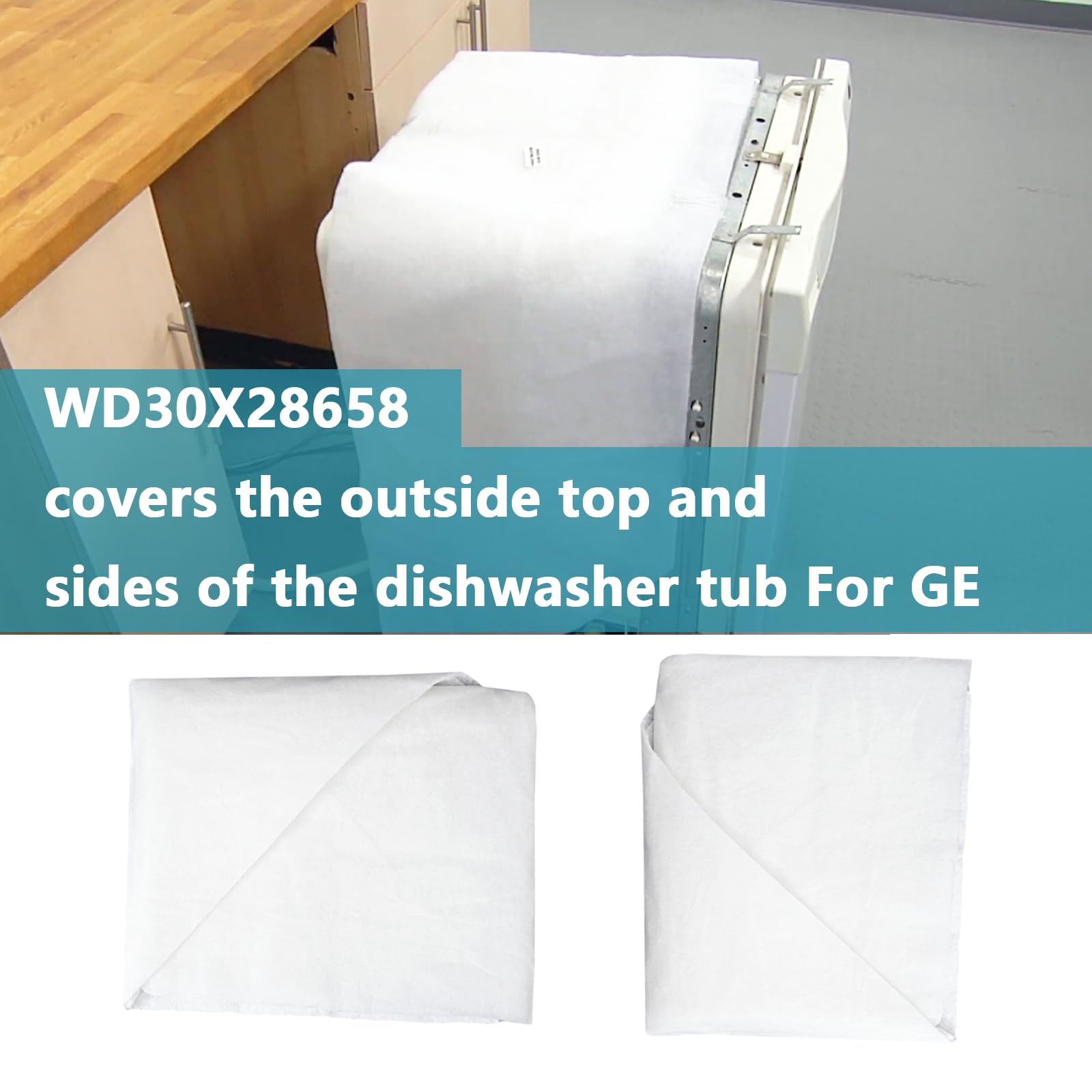 WD30X28658 WD01X10419 Manta aislante para lavavajillas Para - Imagen 4
